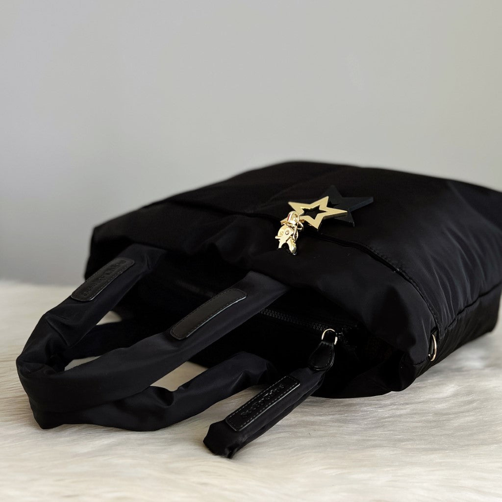 See by Chloe Black Joy Rider Puffy 2 Way Shoulder Bag Like New