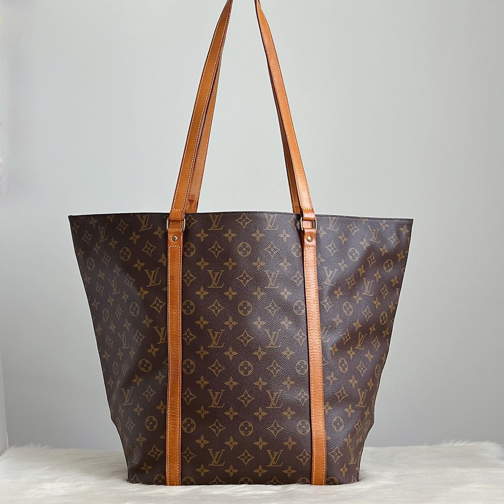 Louis Vuitton Signature Monogram Sac Shopping Large Shoulder Bag
