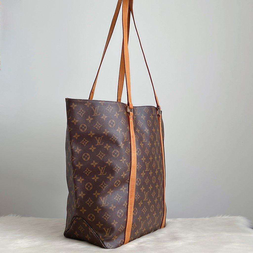 Louis Vuitton Signature Monogram Sac Shopping Large Shoulder Bag