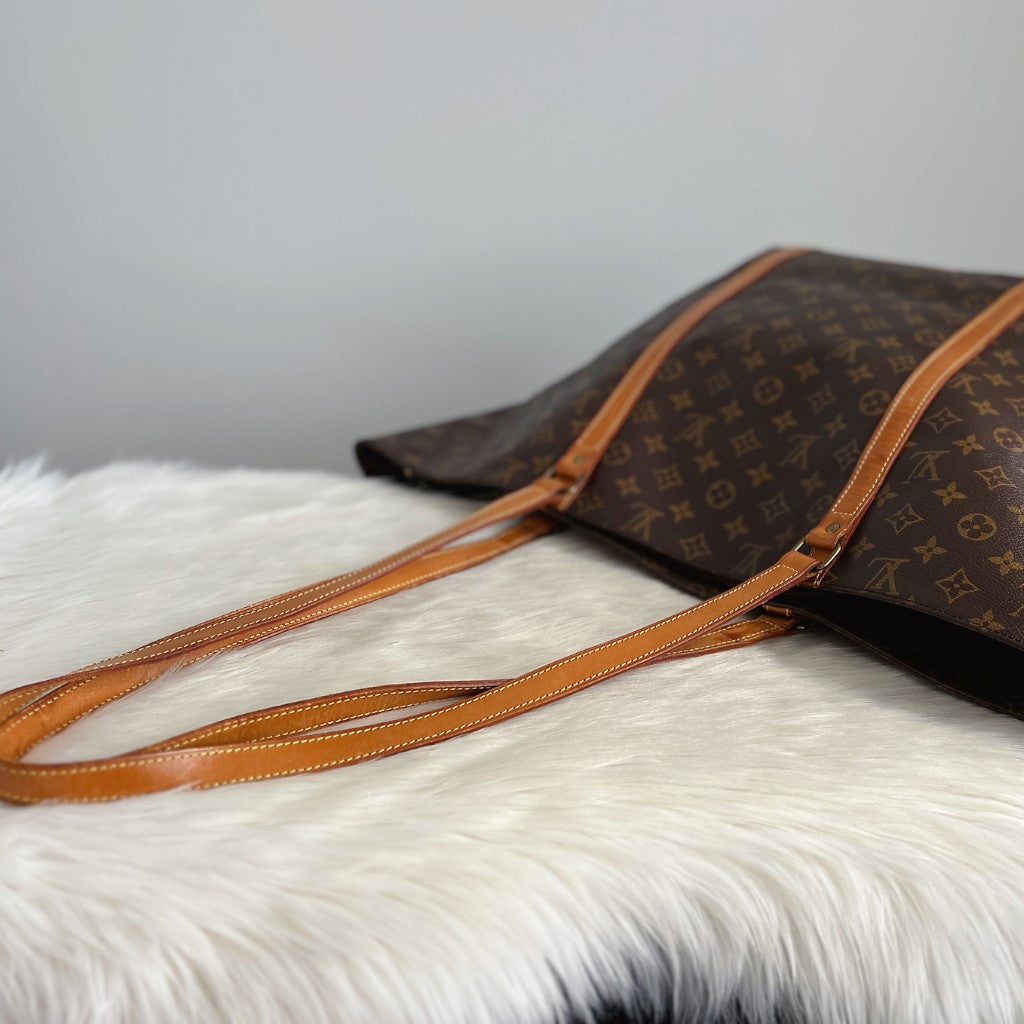 Louis Vuitton Signature Monogram Sac Shopping Large Shoulder Bag