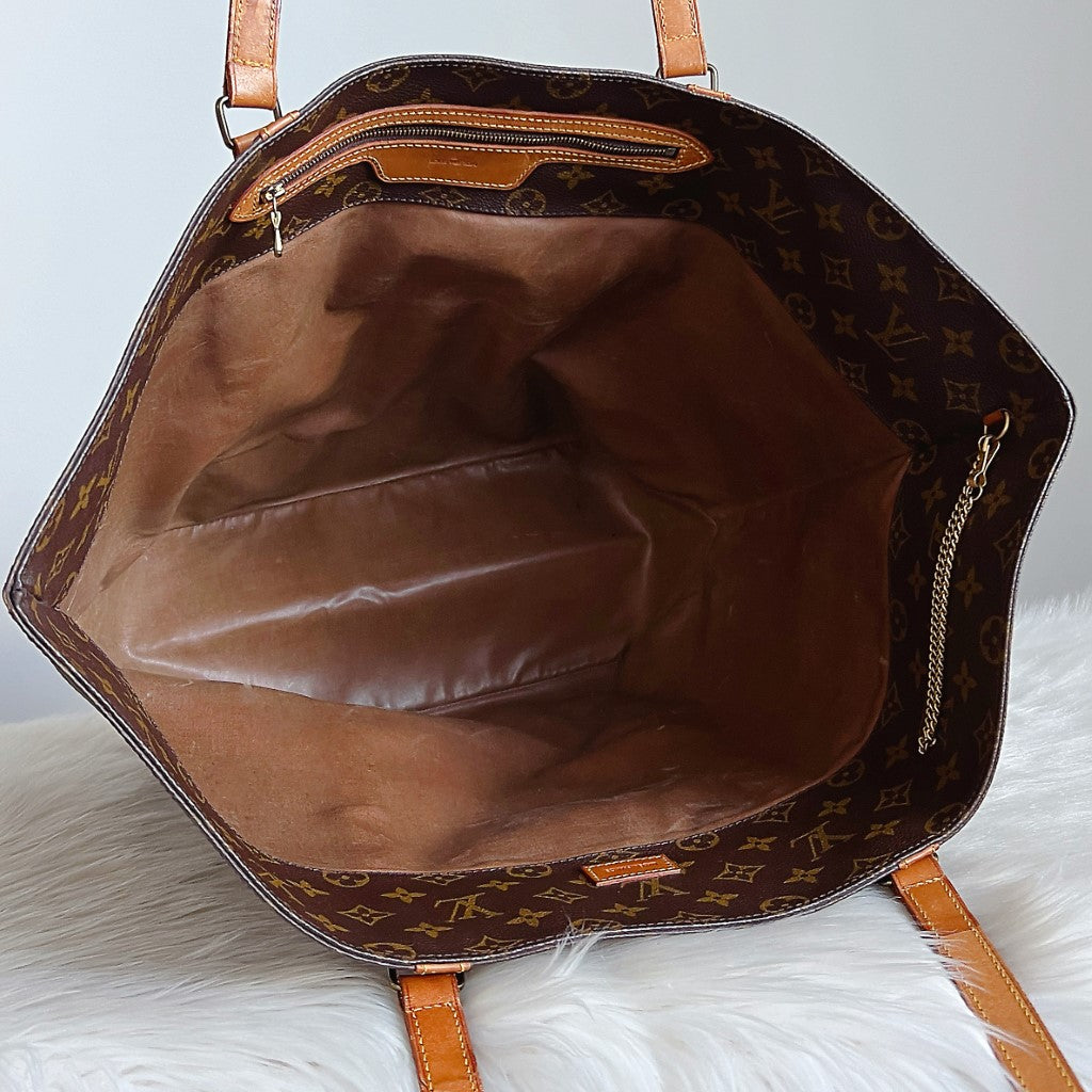 Louis Vuitton Signature Monogram Sac Shopping Large Shoulder Bag