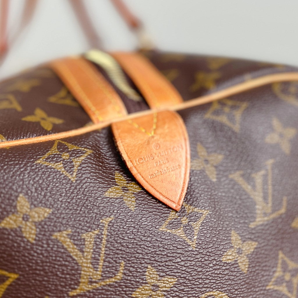 Louis Vuitton Signature Monogram Sac Souple 45 Travel Bag + Lock & Key