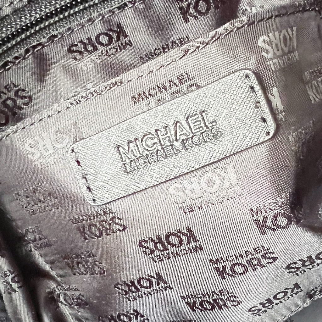 Michael Kors Black Leather Boston Career 2 Way Shoulder Bag Like New
