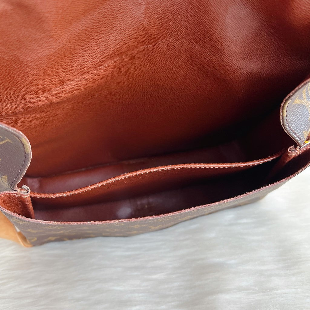 Louis Vuitton Signature Monogram Cartouchiere GM Crossbody Shoulder Bag