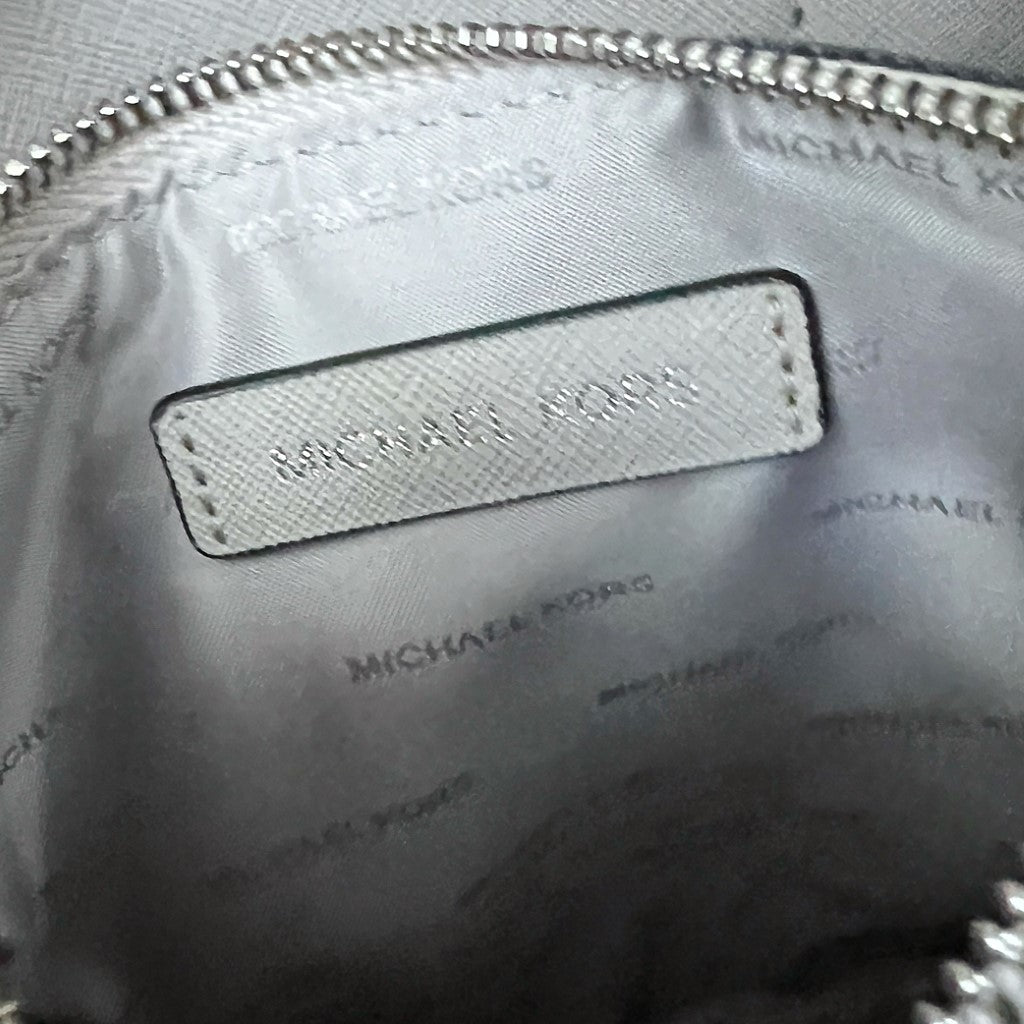 Michael Kors Two Tone Pattern Leather Triple Compartment 2 Way Shoulder Bag Like New