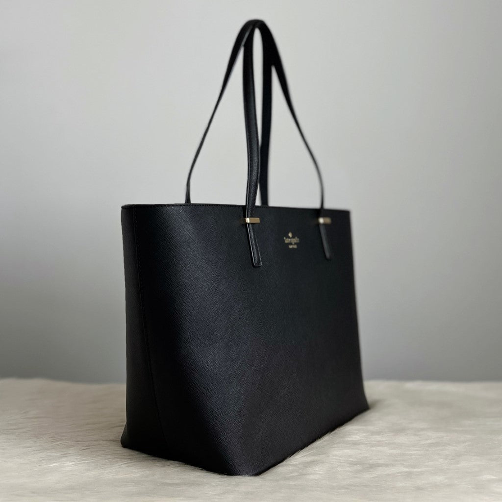 Kate Spade Black Leather Career Large Shoulder Bag Like New