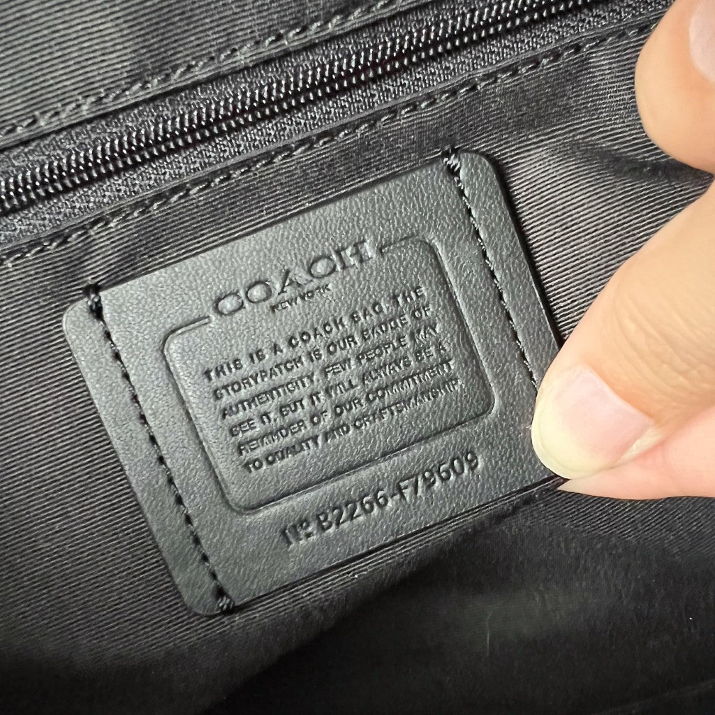 Coach Monogram Front Detail Career Shoulder Bag Like New