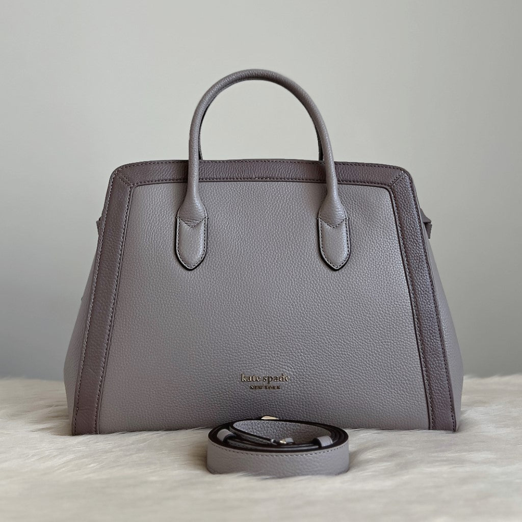 Kate Spade Two Tone Leather Double Compartment 2 Way Shoulder Bag Like New