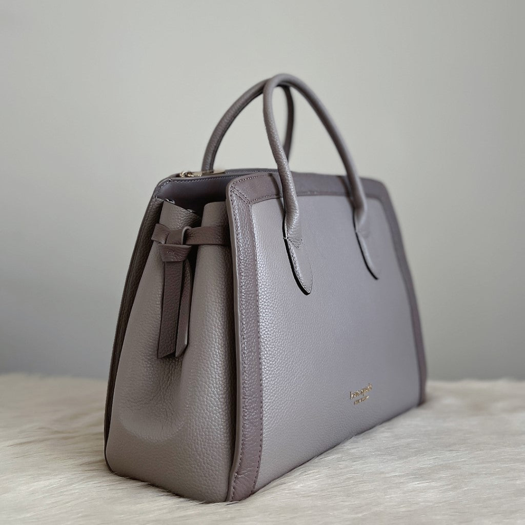 Kate Spade Two Tone Leather Double Compartment 2 Way Shoulder Bag Like New