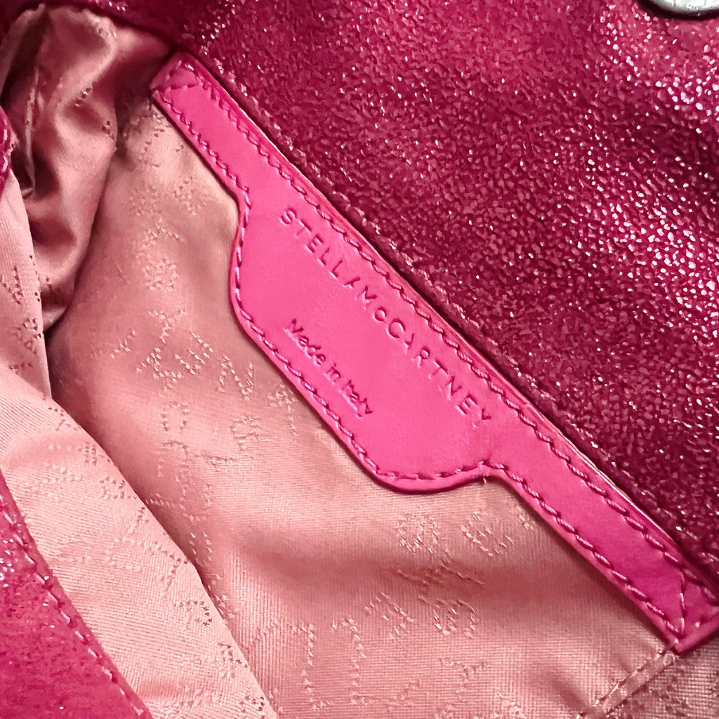 Stella McCartney Metallic Fuchsia Falabella 2 Way Shoulder Bag Excellent