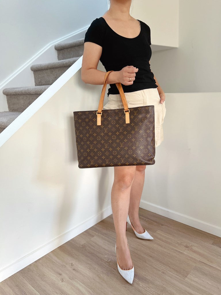 Louis Vuitton Signature Monogram Luco Large Shoulder Bag