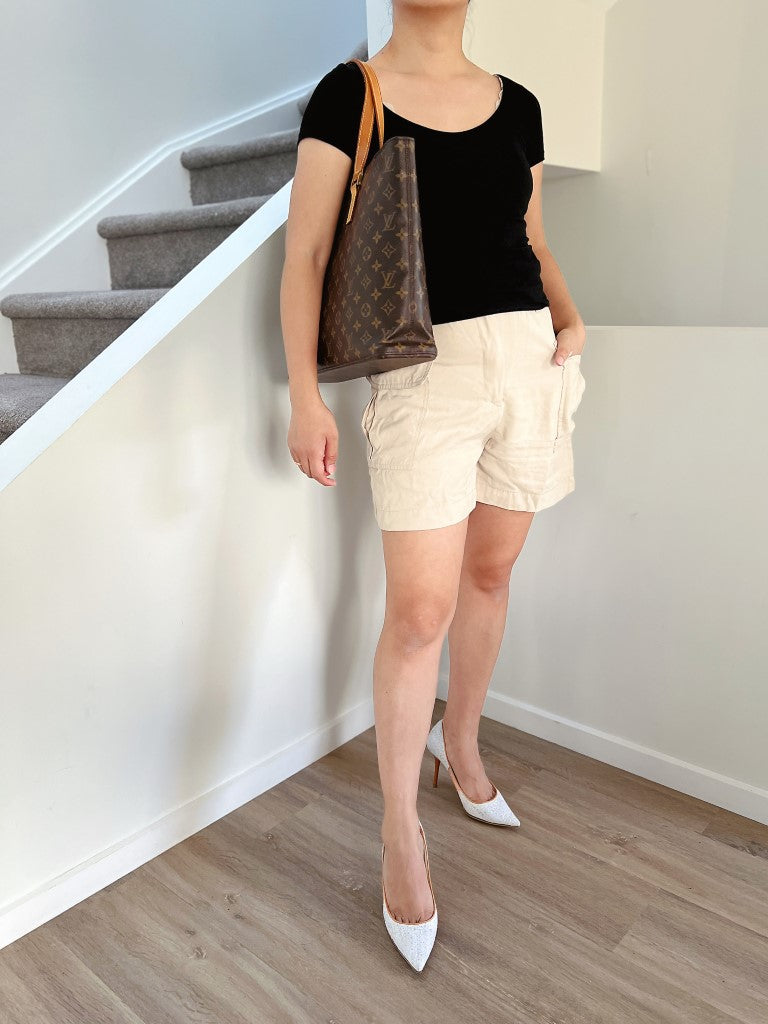 Louis Vuitton Signature Monogram Luco Large Shoulder Bag
