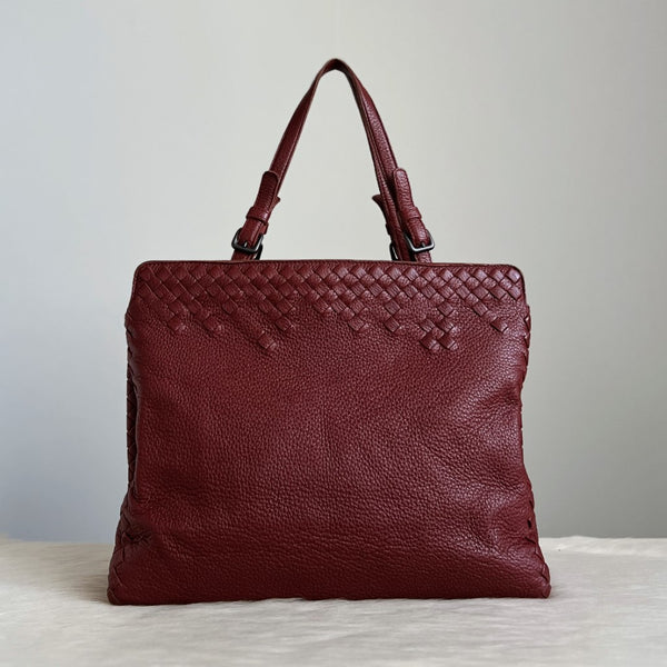 Bottega Veneta Cinnamon Signature Intrecciato Leather Shoulder Bag