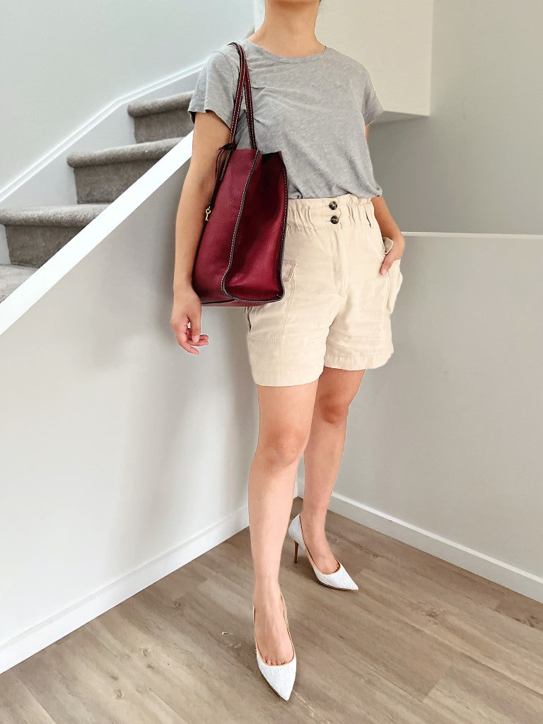 Marc Jacobs Bordeaux Leather Triple Compartment Shoulder Bag