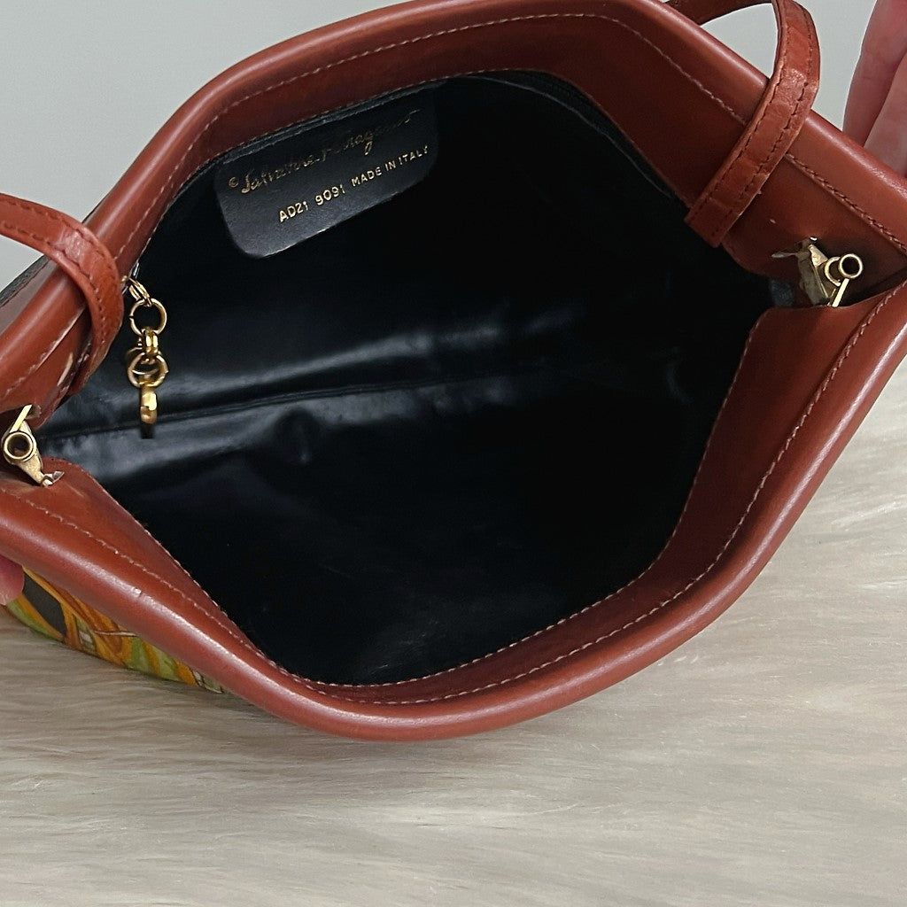 Salvatore Ferragamo Signature Pattern Crossbody Shoulder Bag