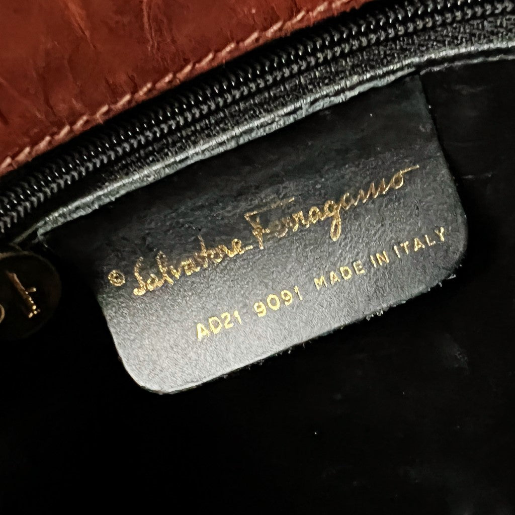 Salvatore Ferragamo Signature Pattern Crossbody Shoulder Bag
