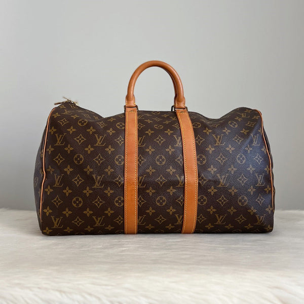 Louis Vuitton Signature Monogram Keepall 45 Travel Bag