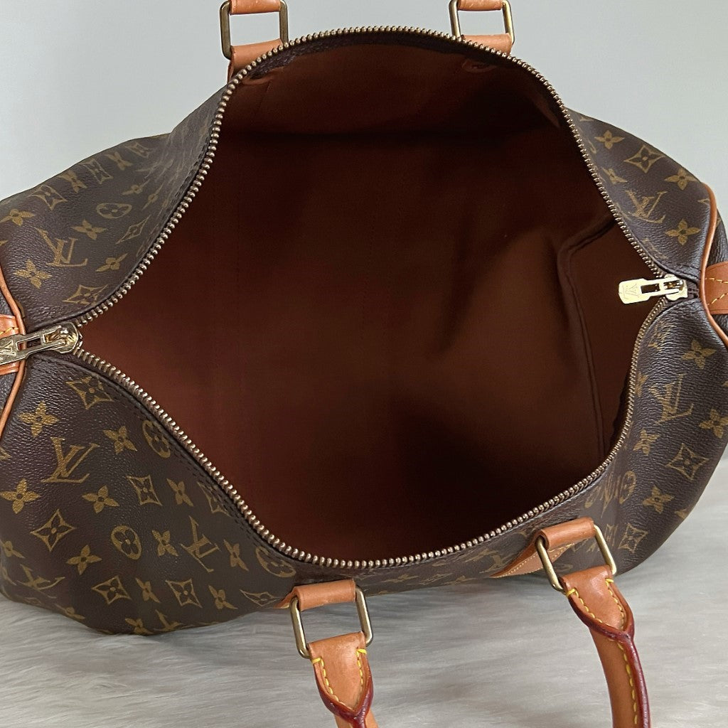 Louis Vuitton Signature Monogram Keepall 45 Travel Bag