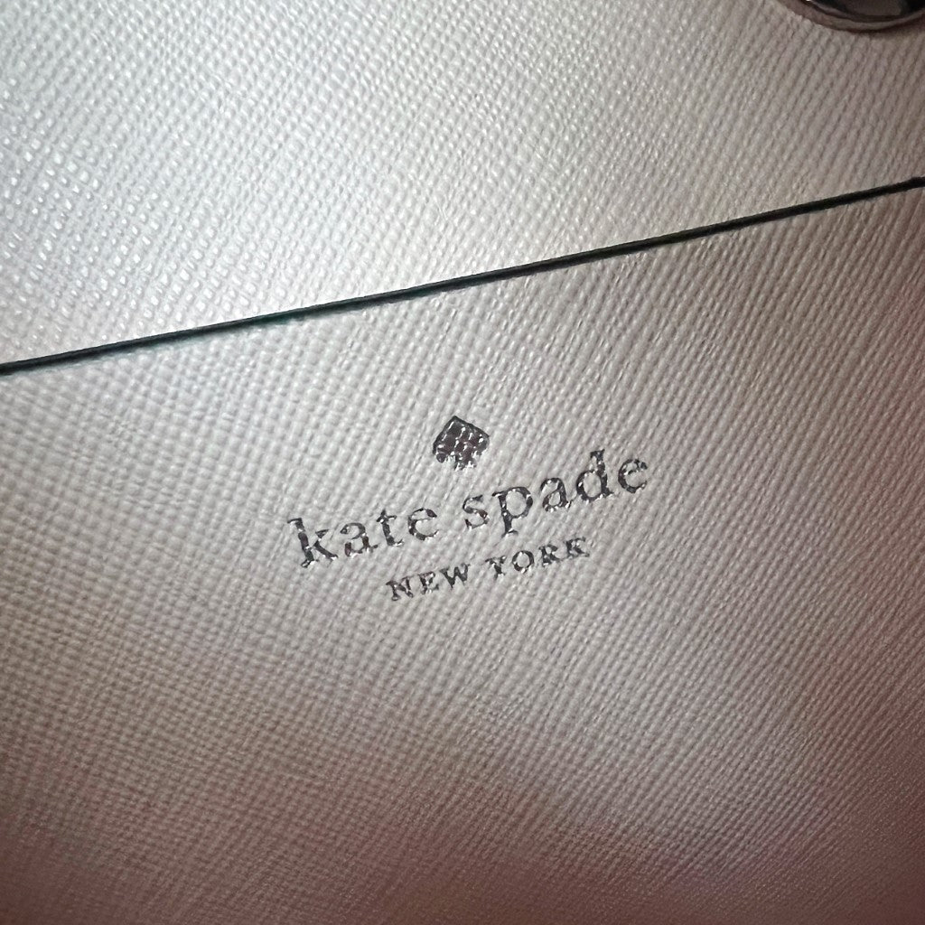 Kate Spade Blue Leather Bucket Drawstring 2 Way Shoulder Bag Like New