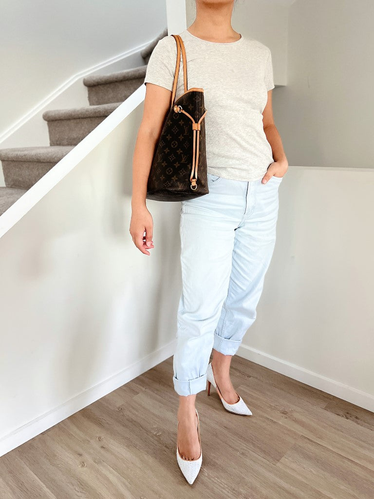 Louis Vuitton Classic Monogram Neverfull MM Shoulder Bag