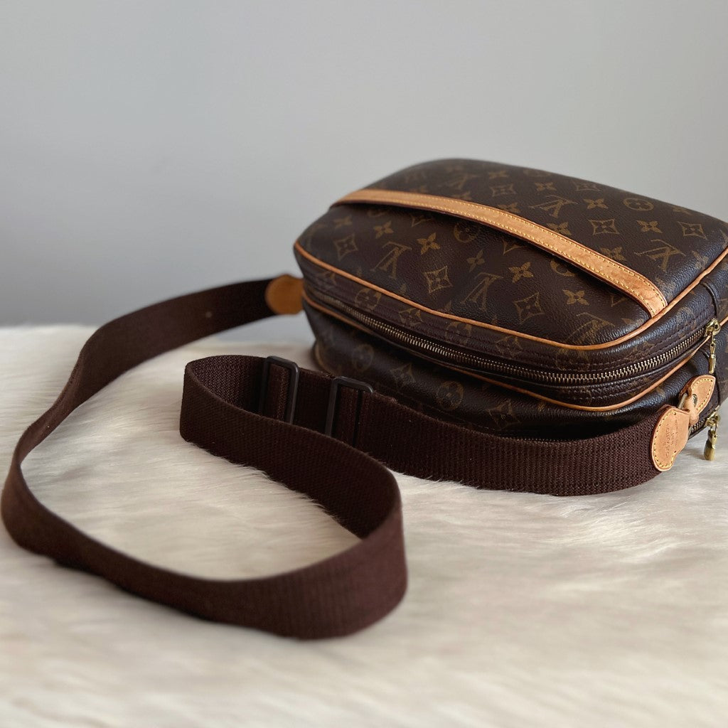 Louis Vuitton Signature Monogram Reporter PM Shoulder Bag