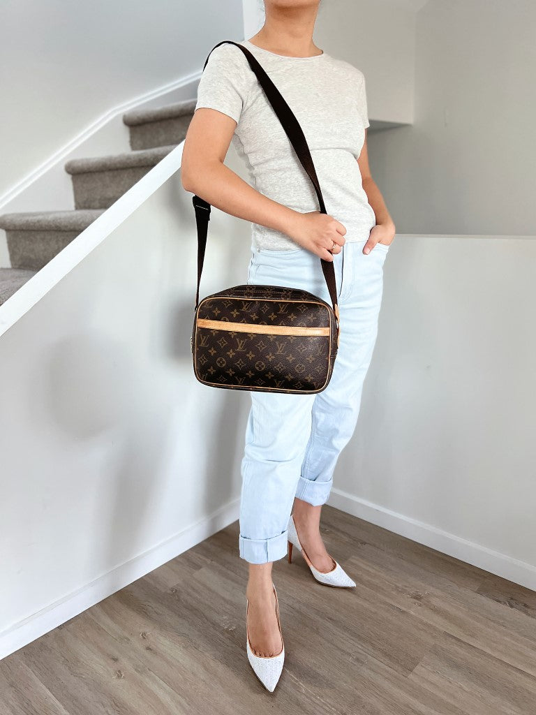 Louis Vuitton Signature Monogram Reporter PM Shoulder Bag