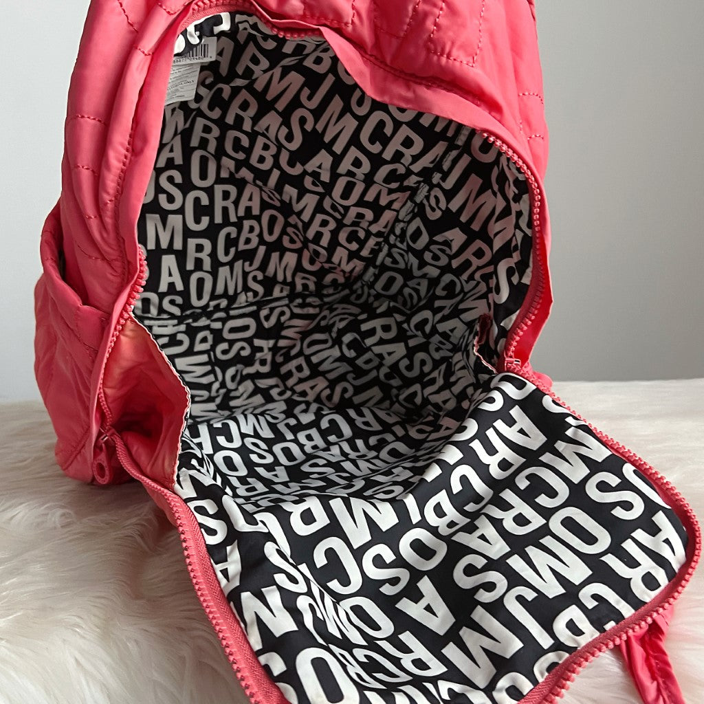 Marc Jacobs Strawberry Front Logo Quilted Backpack