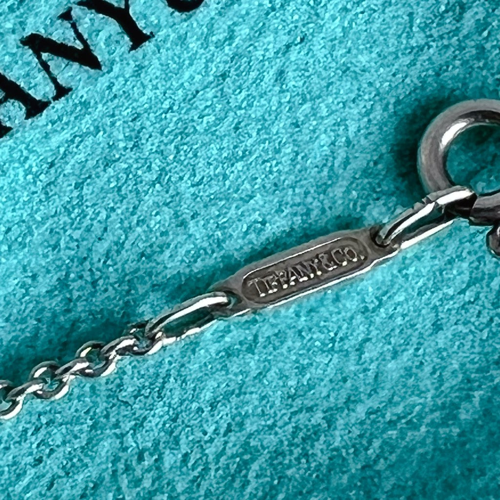Tiffany & Co. Signature Ribbon Silver Necklace Excellent