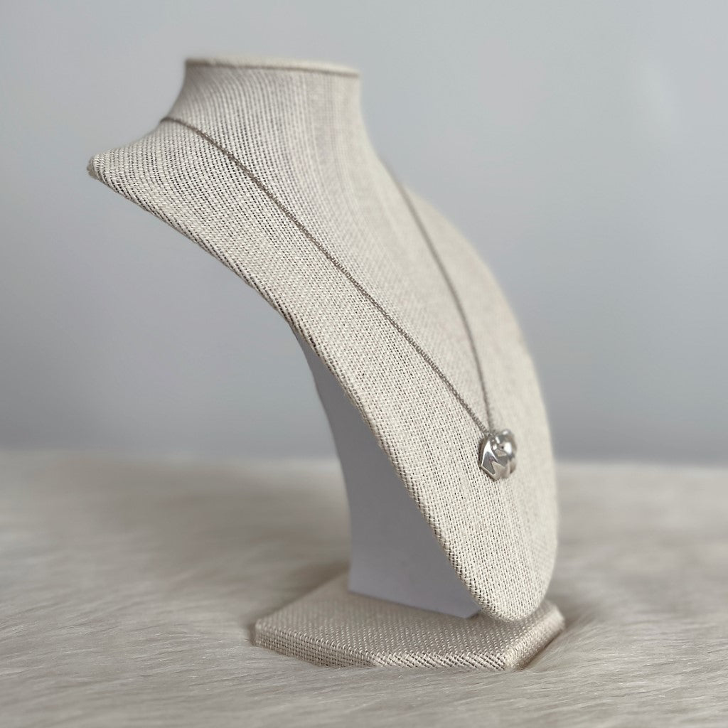 Tiffany & Co. Signature Ribbon Silver Necklace Excellent