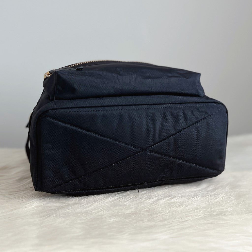 Marc Jacobs Black Layered Zip Detail Backpack