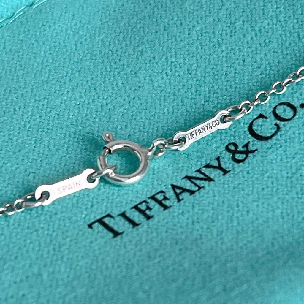 Tiffany & Co. Elsa Peretti Silver Open Heart Necklace Excellent