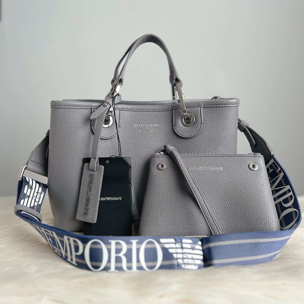 Grey armani pouch best sale