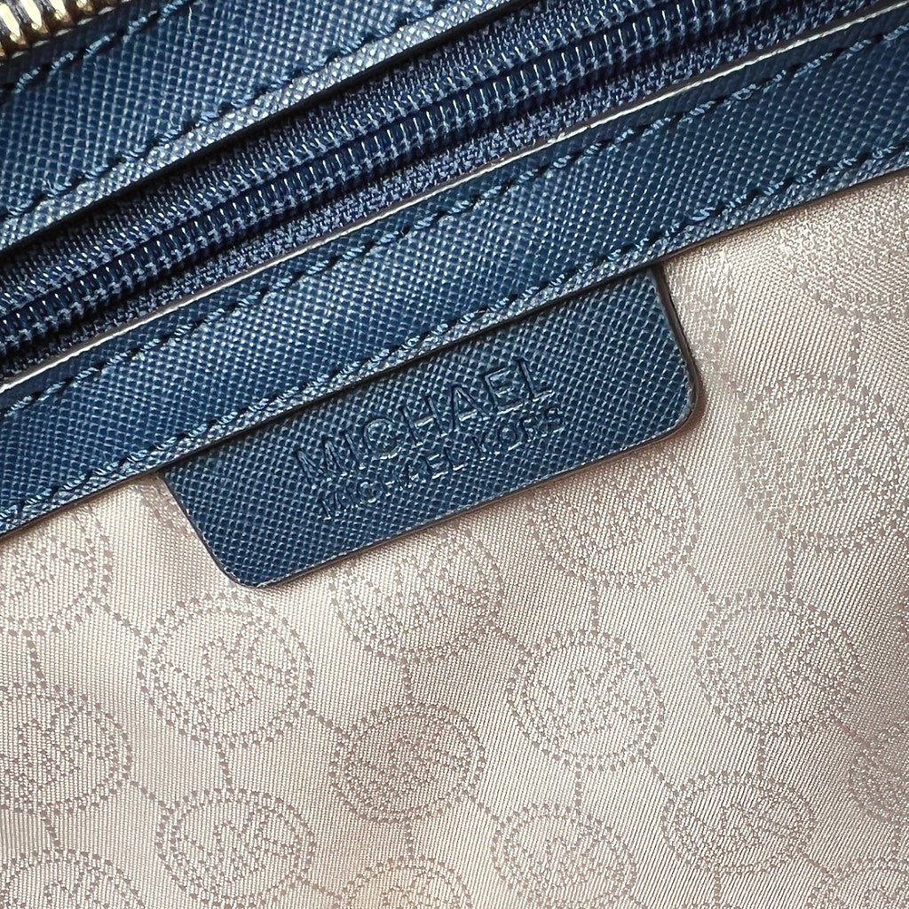 Michael Kors Navy Leather Career 2 Way Shoulder Bag Like New