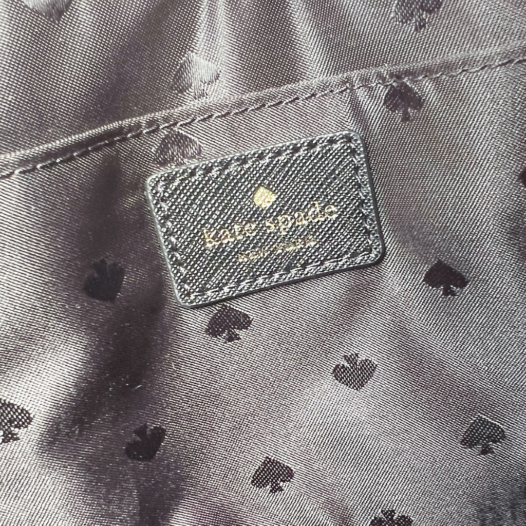 Kate Spade Black Leather Sequined Detail 2 Way Shoulder Bag Like New