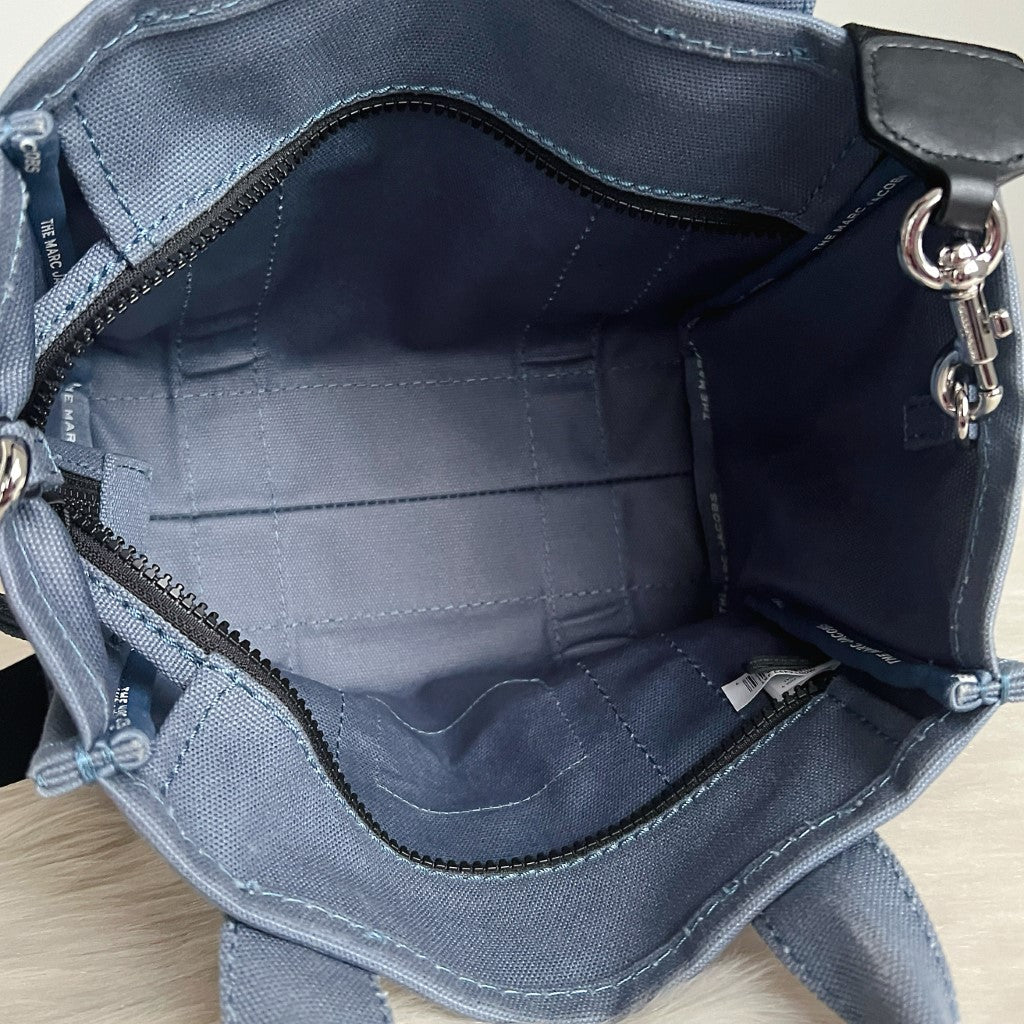 Marc Jacobs Denim Front Pattern Book Tote 2 Way Shoulder Bag