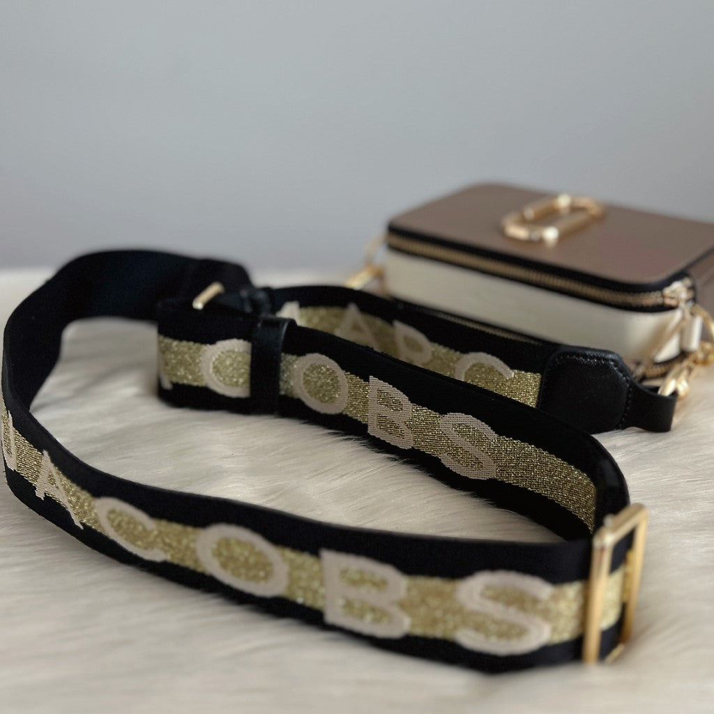 Marc Jacobs Two Tone Leather Camera Crossbody Shoulder Bag