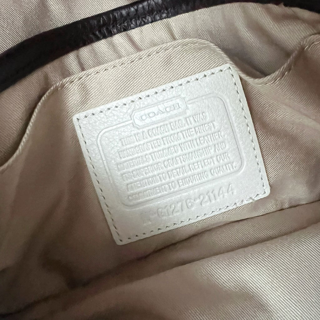 Coach Turn Lock Tassel Detail Messenger Crossbody Shoulder Bag