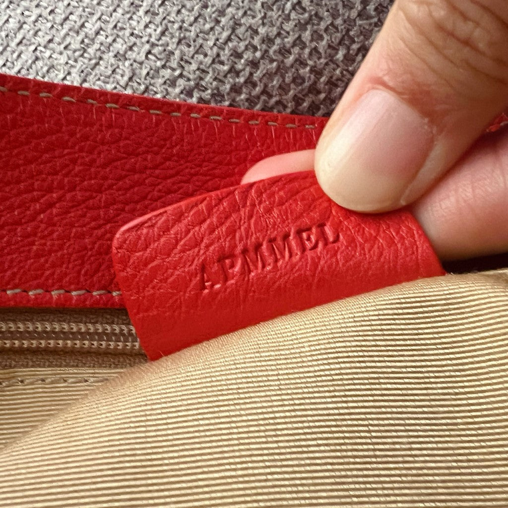 Bvlgari Strawberry Leather Monogram Becky Shoulder Bag