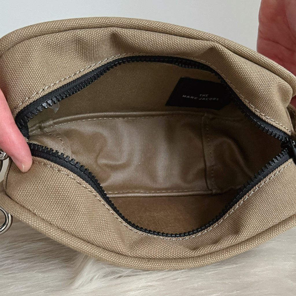 Marc Jacobs Olive Canvas Camera Crossbody Shoulder Bag Excellent