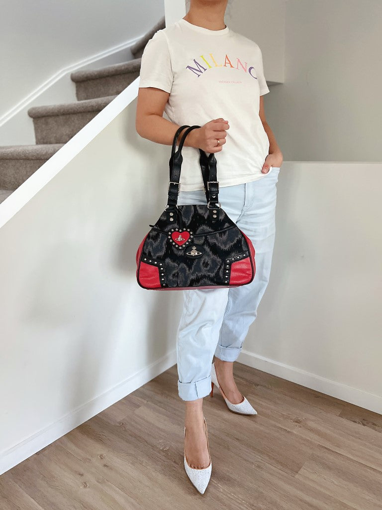 Vivienne Westwood Patchwork Signature Bowling Shoulder Bag
