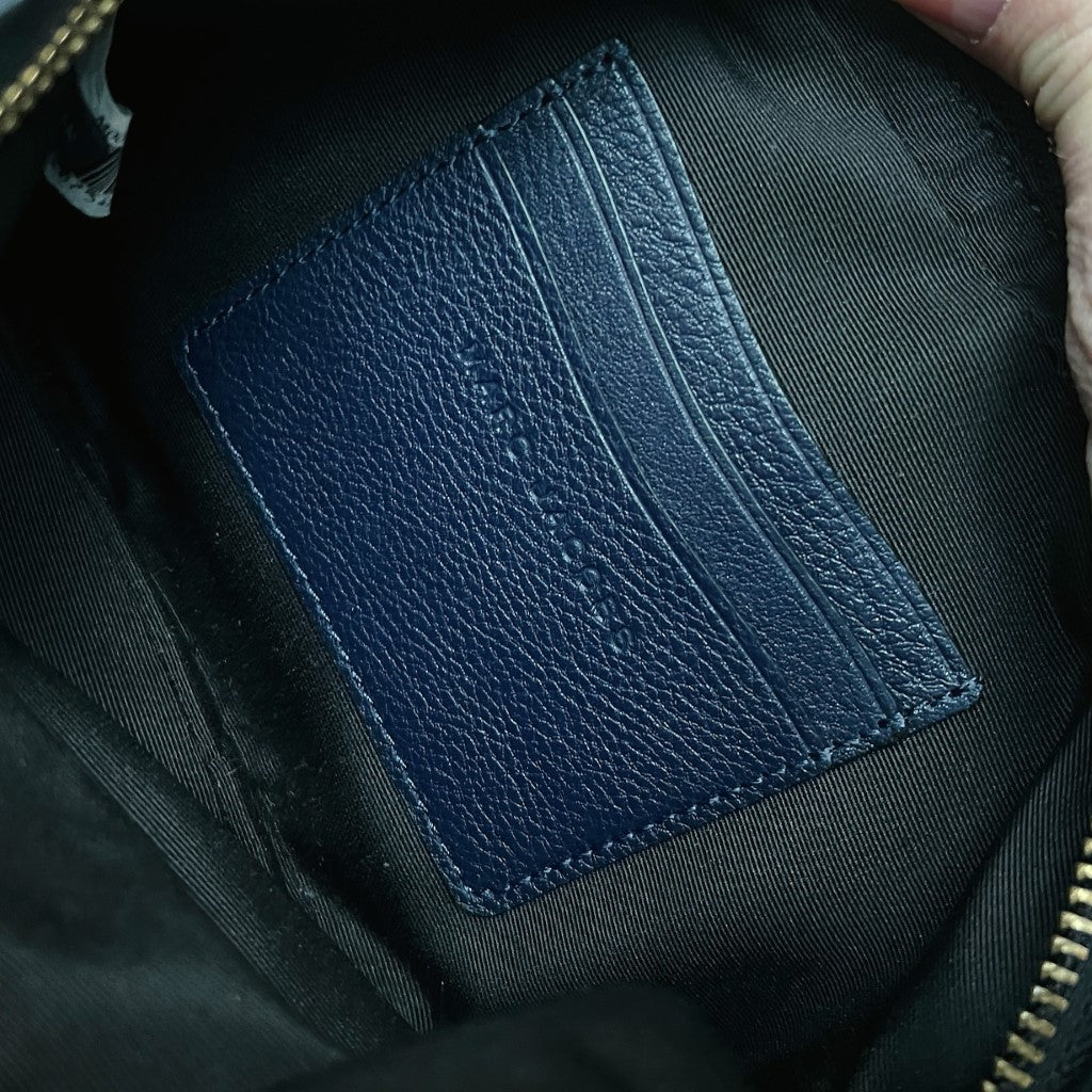 Marc Jacobs Navy Leather Camera Crossbody Shoulder Bag Excellent