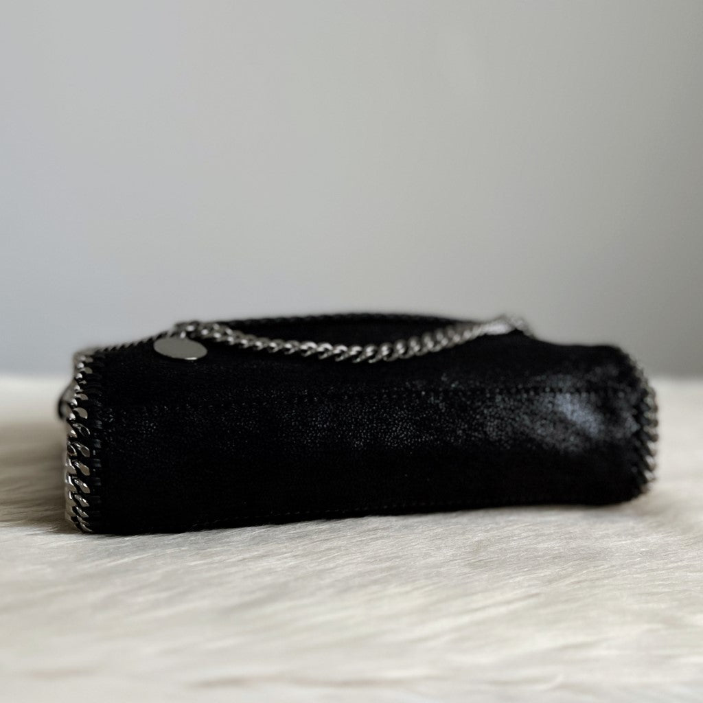 Stella McCartney Black Signature Falabella Shoulder Bag Excellent