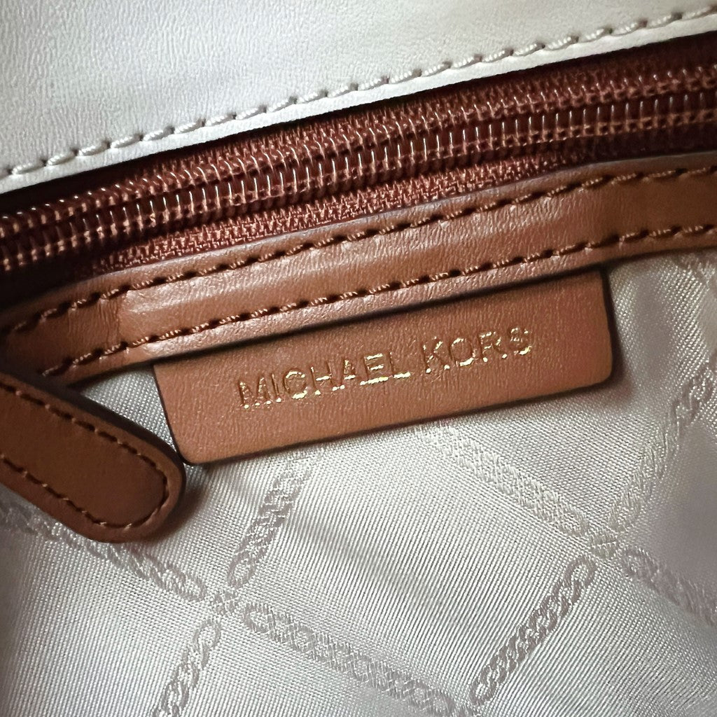 Michael Kors Tri-Tone Leather Triple Compartment 2 Way Shoulder Bag Like New