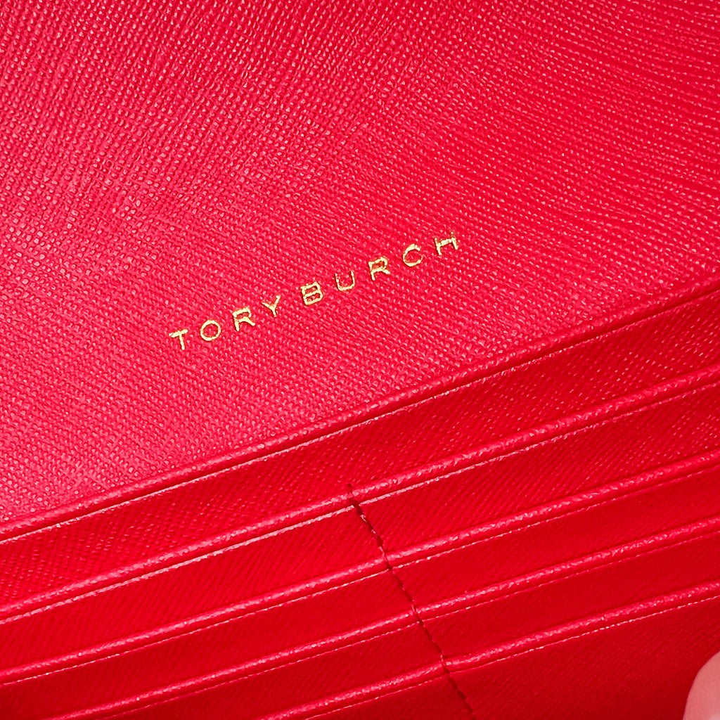 Tory Burch Red Leather Small Crossbody Shoulder Bag Excellent