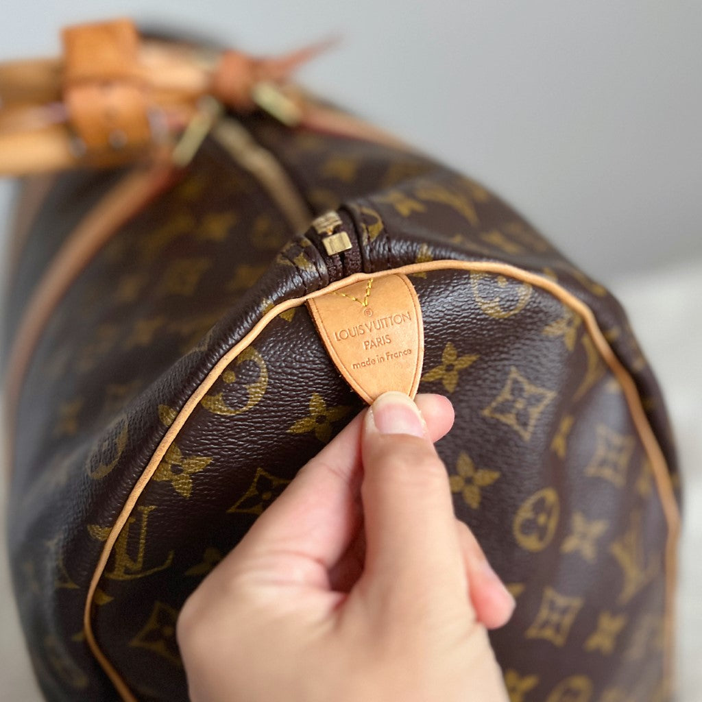 Louis Vuitton Signature Monogram Keepall 50 Travel Bag Full Set