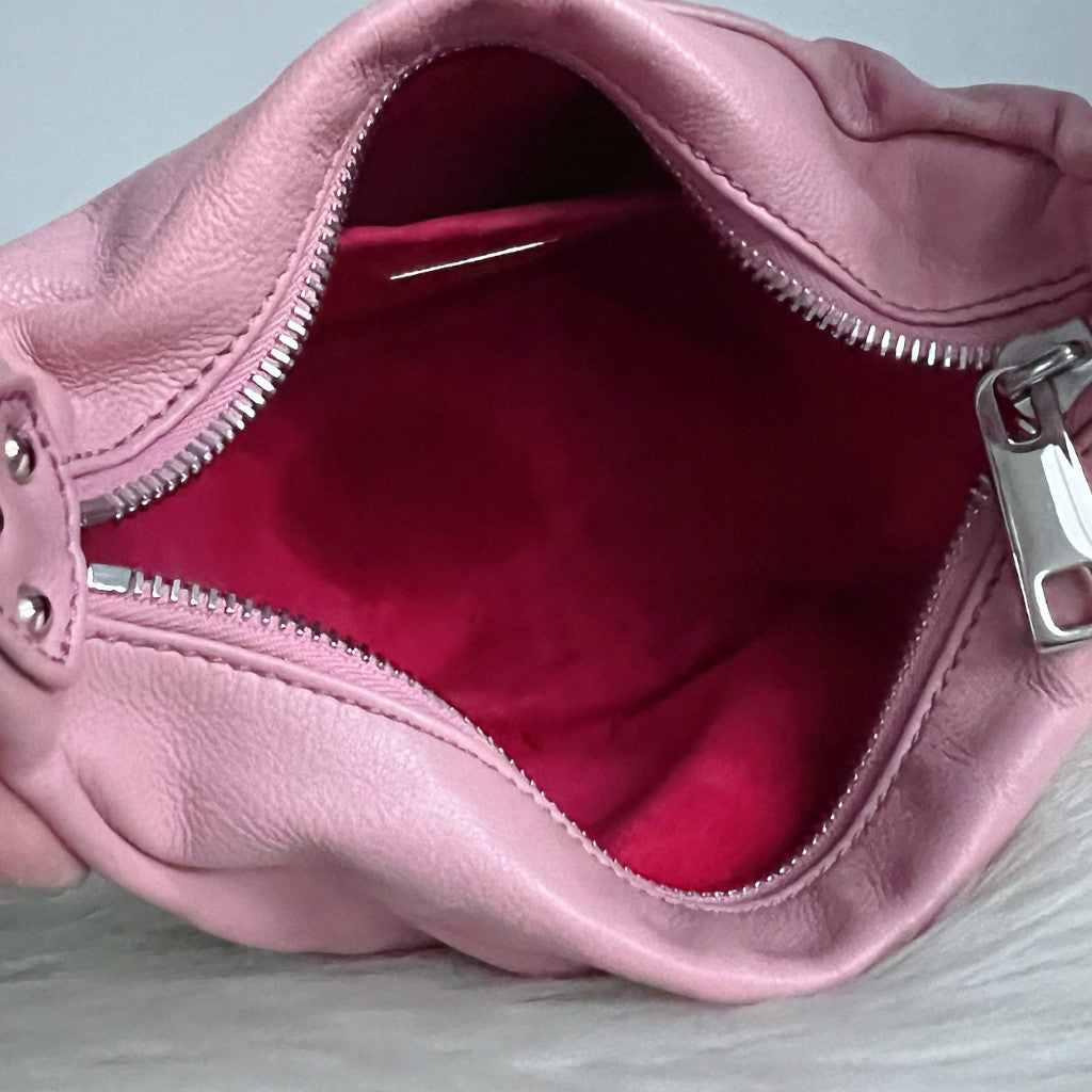 Marc Jacobs Pink Leather Side Pocket Small Shoulder Bag