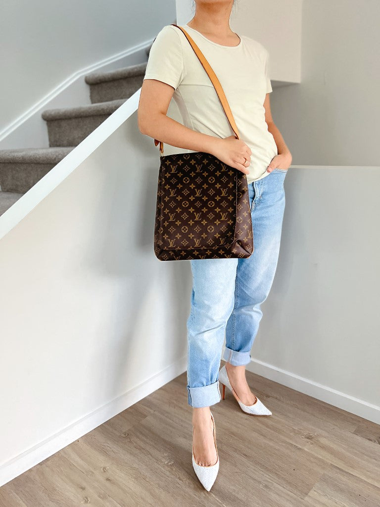 Louis Vuitton Signature Monogram Musette GM Crossbody Shoulder Bag