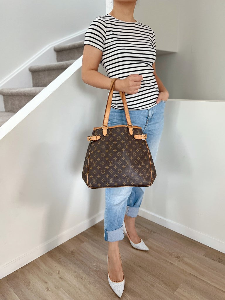 Louis Vuitton Signature Monogram Batignolles Vertical Shoulder Bag