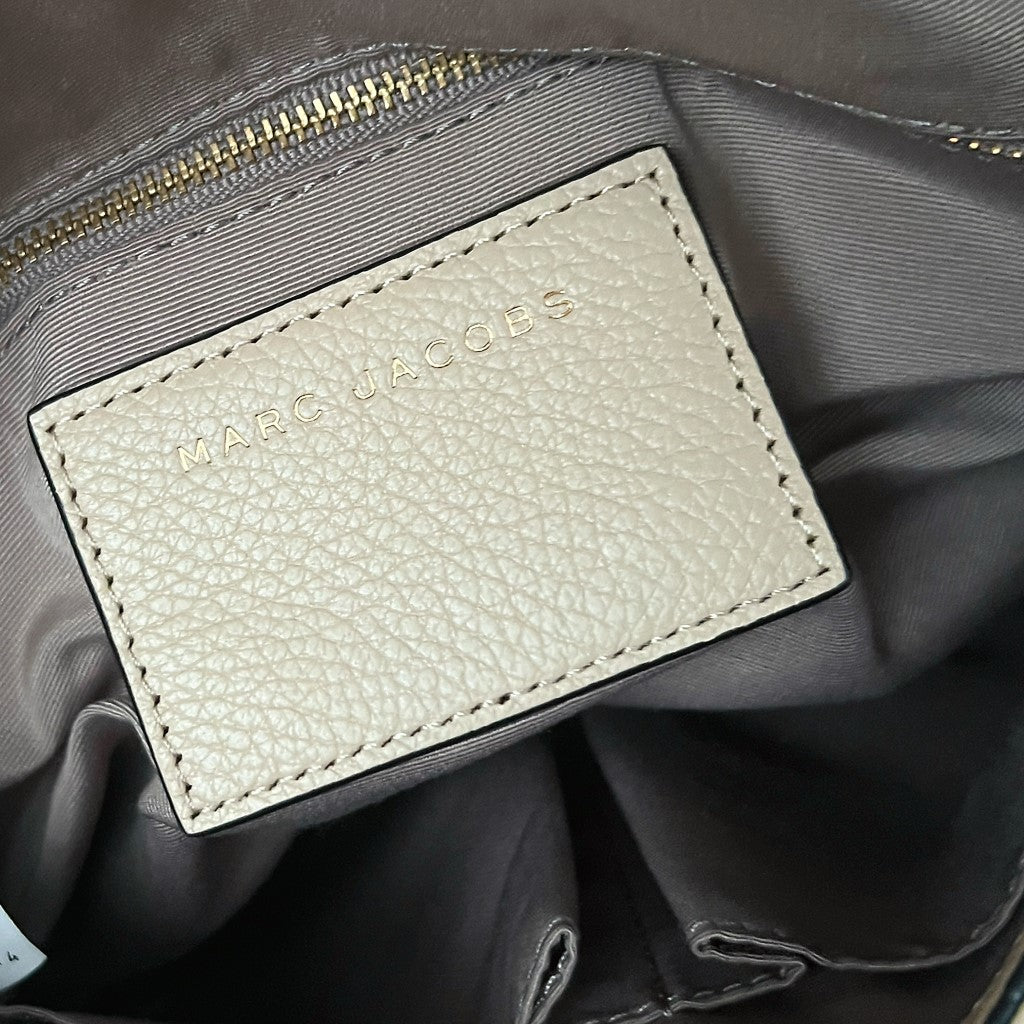 Marc Jacobs Beige Leather Chunky Charm Crossbody Shoulder Bag Like New