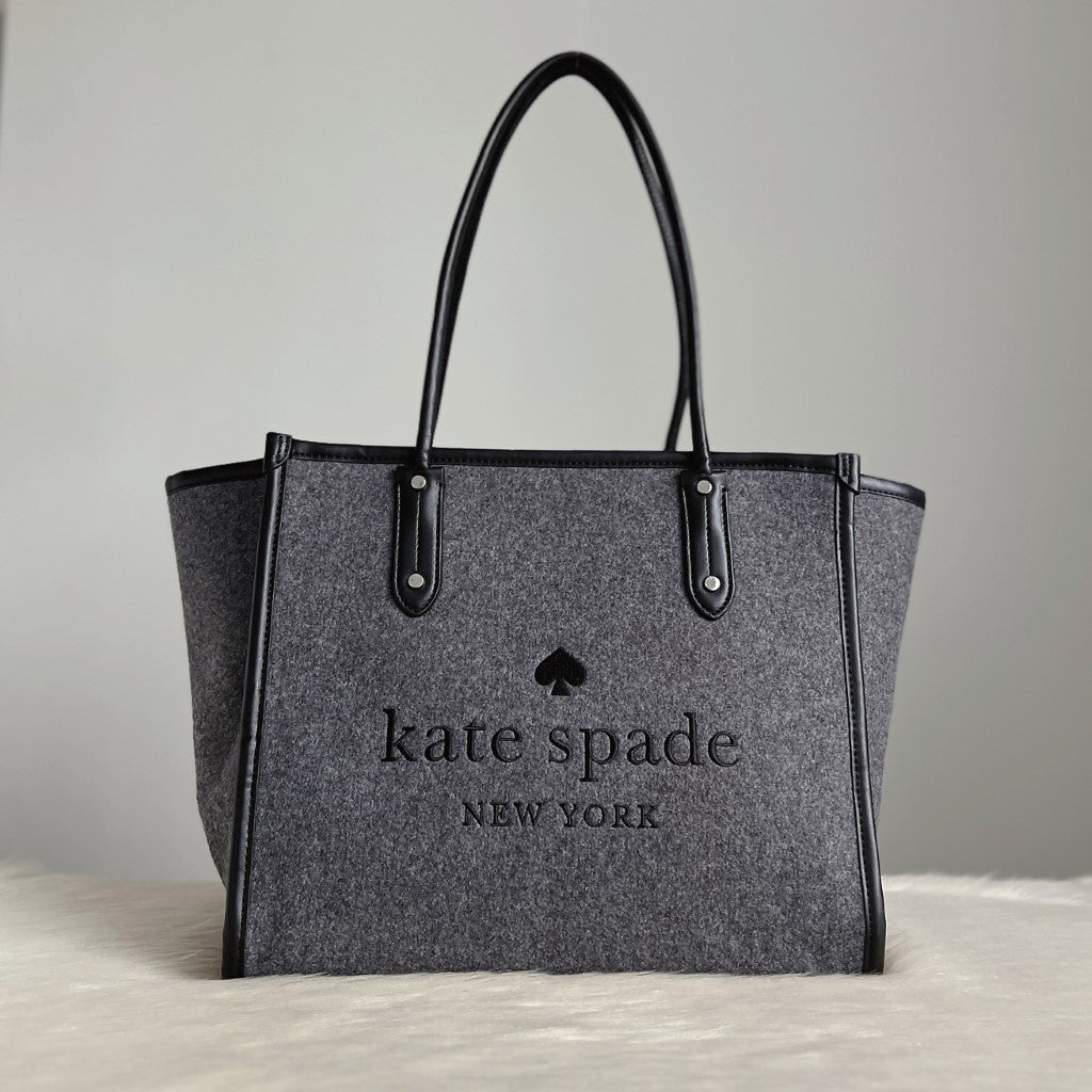 Kate Spade Two Tone Carryall Shopper Shoulder Bag Like New